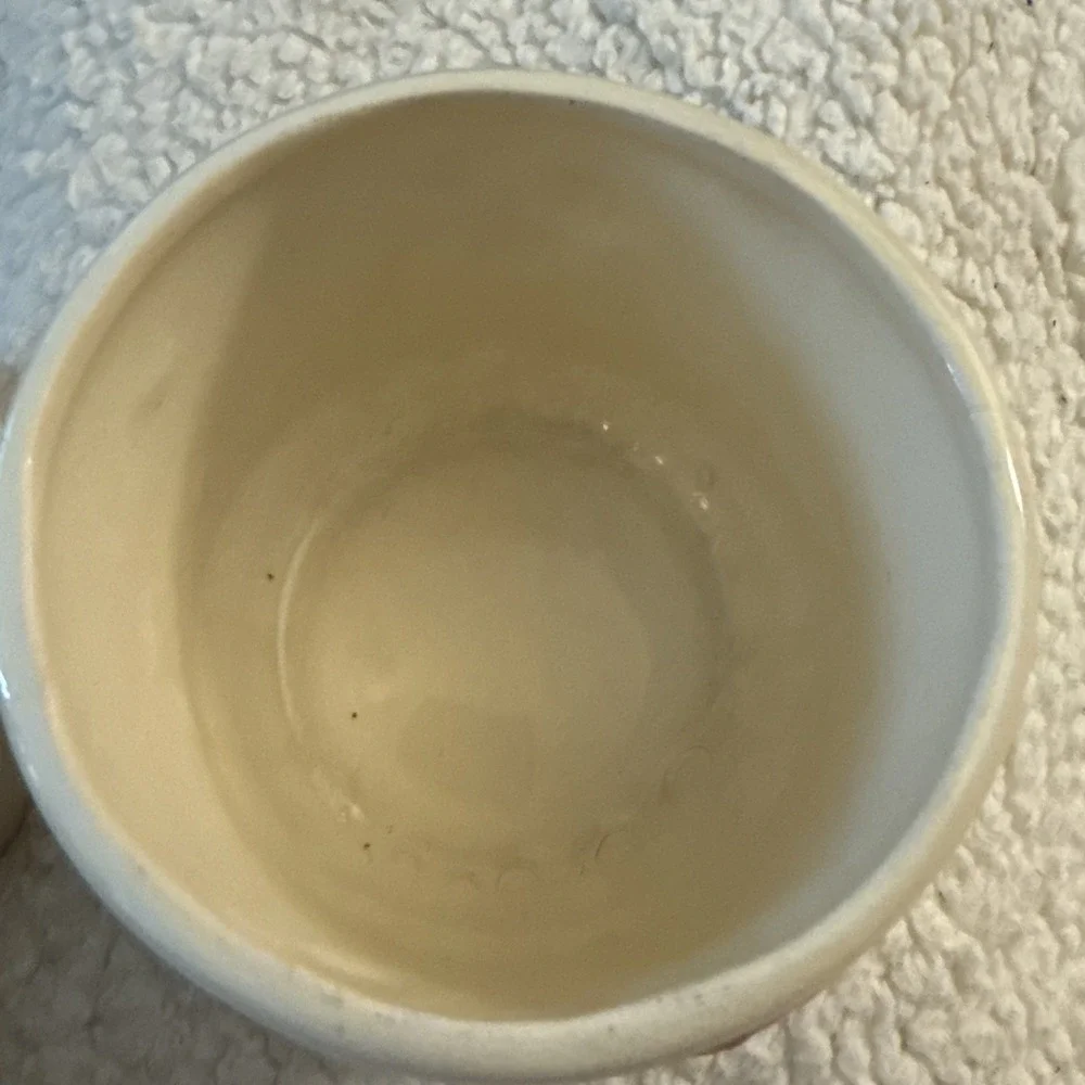 Vintage Brush McCoy Three Leaf Clover Small 5 To 6 Inch Canister Pre Owned